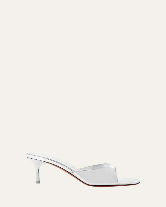 Jeannie Metallic Stiletto Slide Sandals